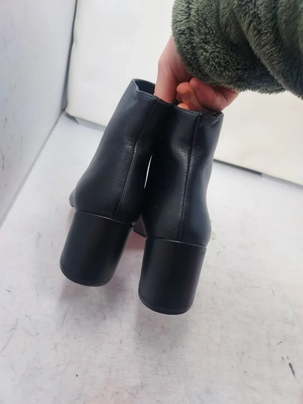 Christian Louboutin Black Turela Leather Ankle Boot